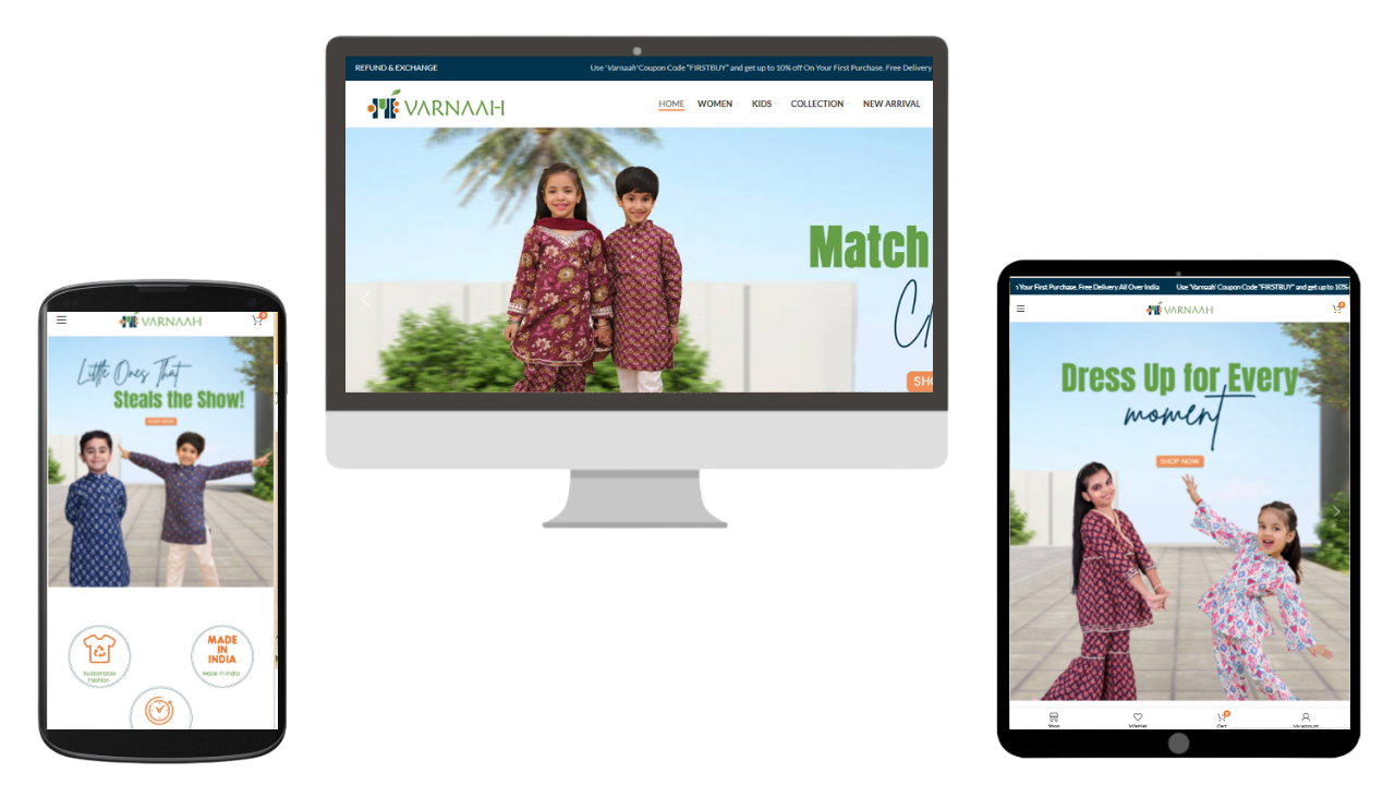 Clothing Website Development